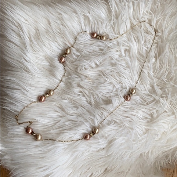 Jcrew gold and rose gold long necklace
